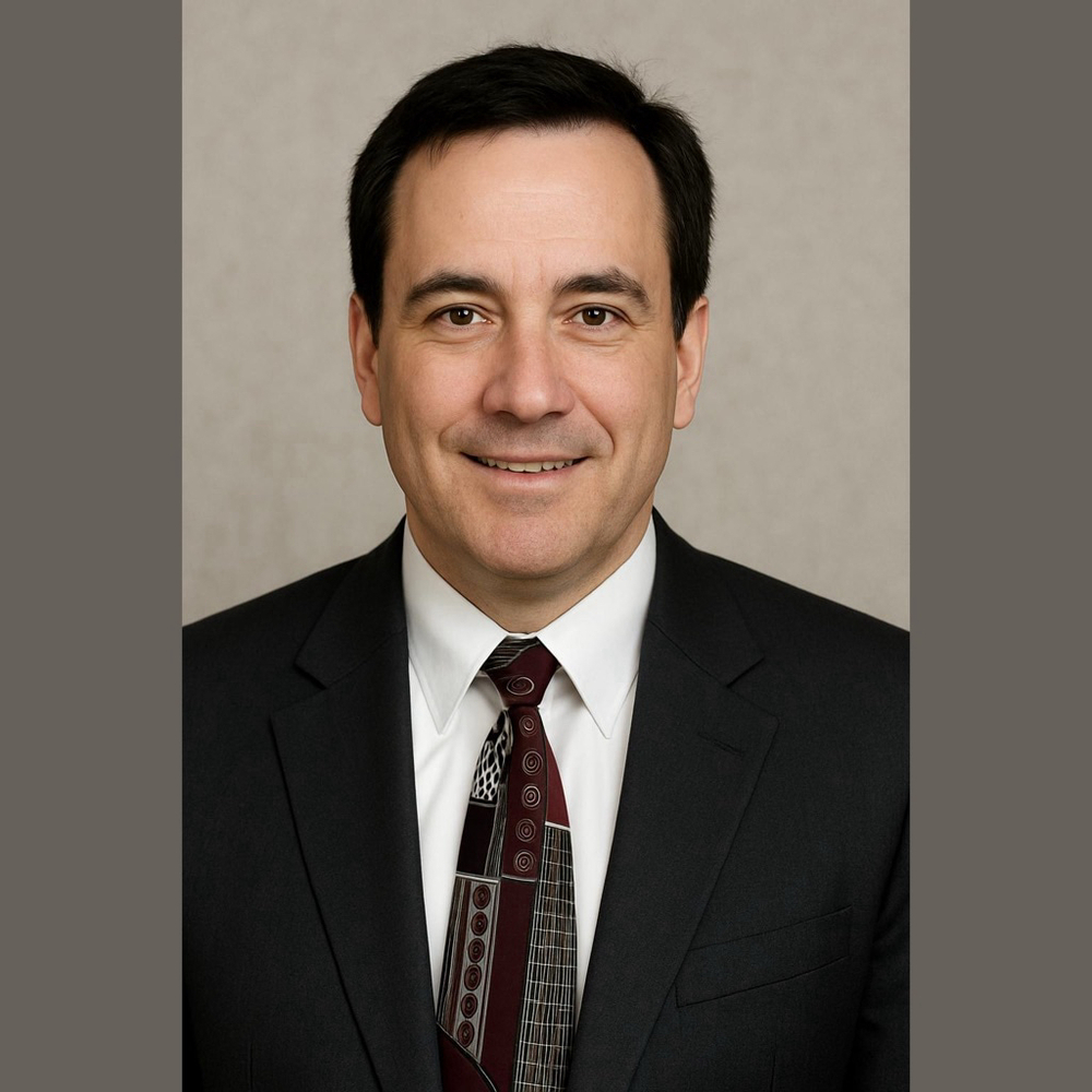 Zylos George Machado Silk Tie Red Black Abstract Geometric